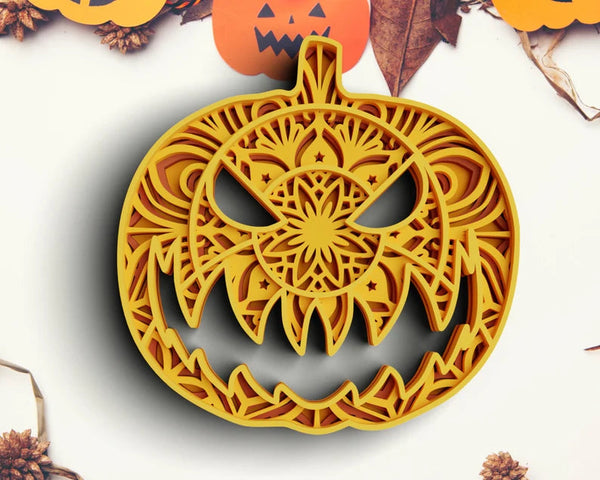 3D Fall SVG DXF Bundle - Pumpkin Svg-Rishasart