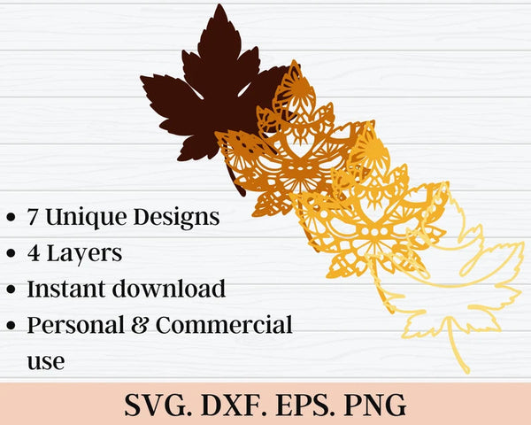 3D Fall SVG DXF Bundle - Pumpkin Svg-Rishasart