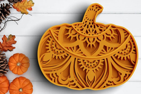 3D Fall SVG DXF Bundle - Pumpkin Svg-Rishasart