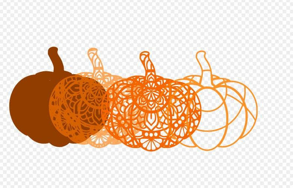 Fall SVG Bundle, Pumpkin Mandala Svg 3D-Rishasart