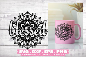 Blessed Mandala SVG - SVG Files for Cricut-Rishasart