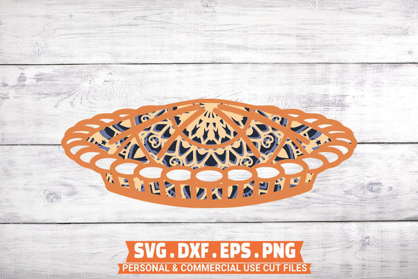 3D Thanksgiving Layer SVG Bundle - 4 Layers Turkey Mandala SVG-Rishasart