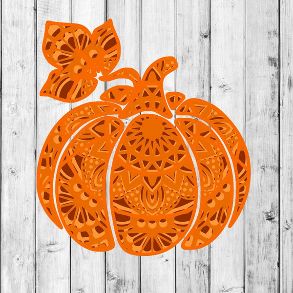 Fall SVG Bundle, Pumpkin Mandala Svg 3D-Rishasart