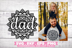 Dad Mandala SVG - SVG Files for Cricut-Rishasart