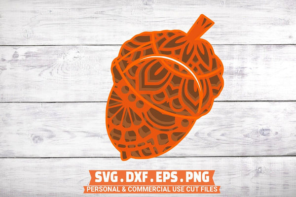 3D Thanksgiving Layer SVG Bundle - 4 Layers Turkey Mandala SVG-Rishasart