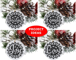 Christmas Ornament SVG Bundle-Rishasart