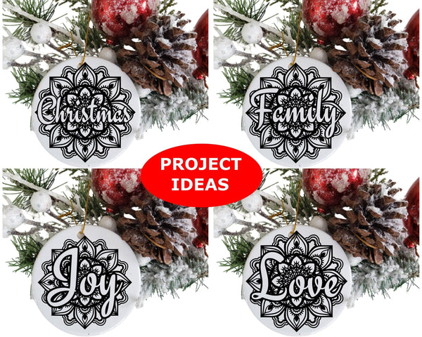 Christmas Mandala SVG Bundle - 8 Designs-Rishasart