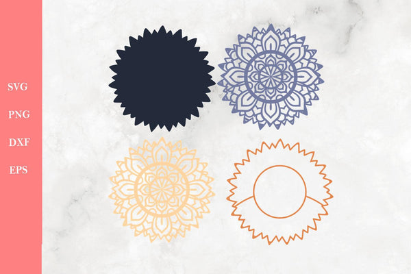 3D Flower Mandala SVG - 3D Mandala Svg - Layered Flower Svg files for Cricut-Rishasart