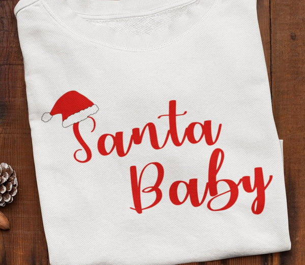 Santa Baby SVG - Santa Hat svg files for Cricut Projects-Rishasart