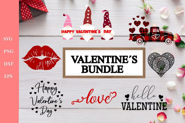 Valentine Bundle SVG - Valentine Svg - Love Heart Svg - Valentines Day Svg files for Cricut-Rishasart