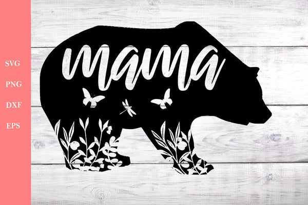 Mama Bear Svg - Mothers day Svg - Bear family Svg files for Cricut-Rishasart