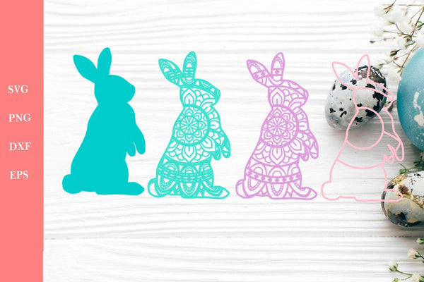 3D Easter Bunny SVG DXF files-Rishasart