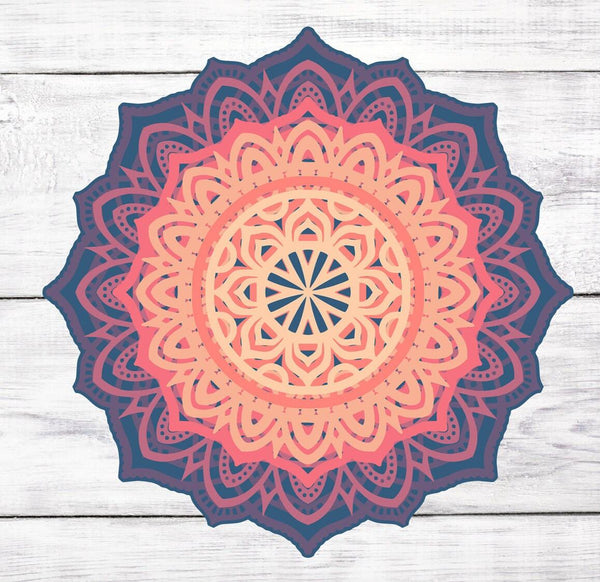 Layered Flower Mandala SVG 7 Layers - 3D Layered Svg - 3D Mandala Svg files for Cricut-Rishasart