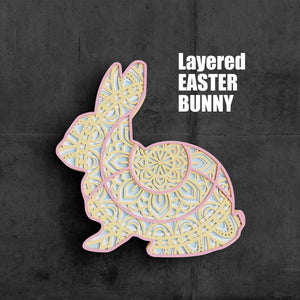 3D Easter Bunny SVG DXF files-Rishasart