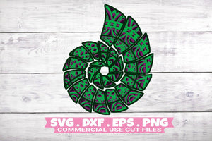 Sea Shell Layered SVG 4 Layer Ocean Svg, Laser Cut files 3D Mandala Svg-Rishasart