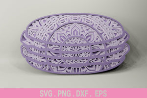 3D Macaron SVG DXF files for Laser - Dessert Svg 3D-Rishasart