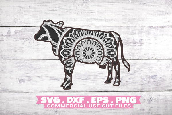 Cow Layered SVG 5 Layer Animal Svg-Rishasart