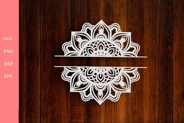 Floral Mandala SVG DXF- Laser Cut Mandala Svg-Rishasart