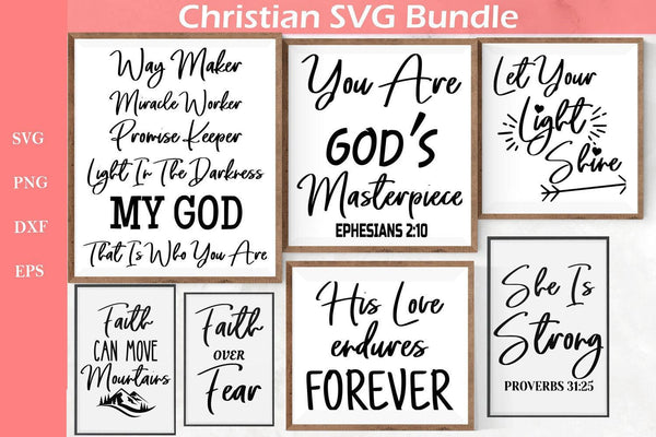 Christian SVG Bundle - Christian Quotes svg  for Cricut Projects-Rishasart