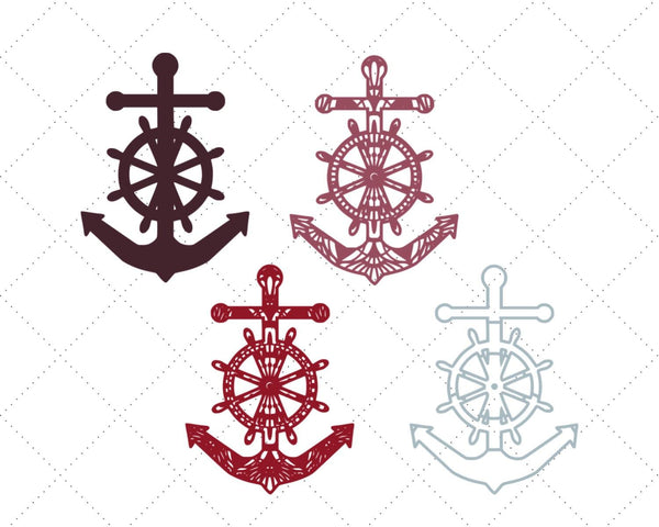 3D Anchor SVG DXF - 3D Mandala Svg - Cruise Svg-Rishasart