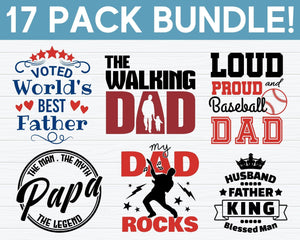 Father&#39;s Day SVG, Bundle, Dad SVG-Rishasart