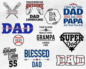 Father&#39;s Day SVG, Bundle, Dad SVG-Rishasart