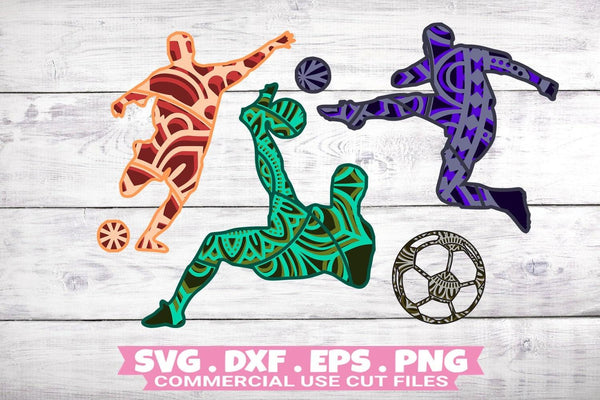 Football SVG Bundle Soccer Svg 3D Mandla svg-Rishasart