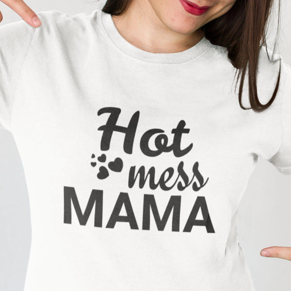 Hot Mess Mama SVG  - Mama Sweatshirt-Rishasart