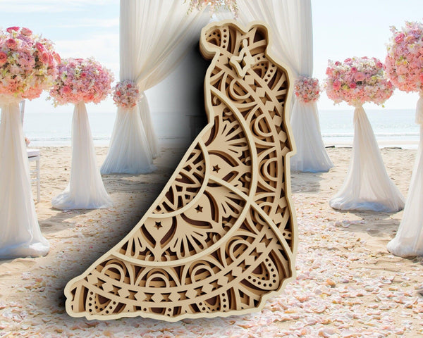 3D Wedding SVG DXF Bundle -Wedding Rings Svg-Rishasart