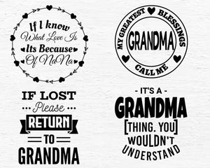 Grandma SVG Bundle - Nana SVG-Rishasart