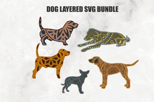 3D Dog SVG Bundle DXF  - Pet Svg-Rishasart