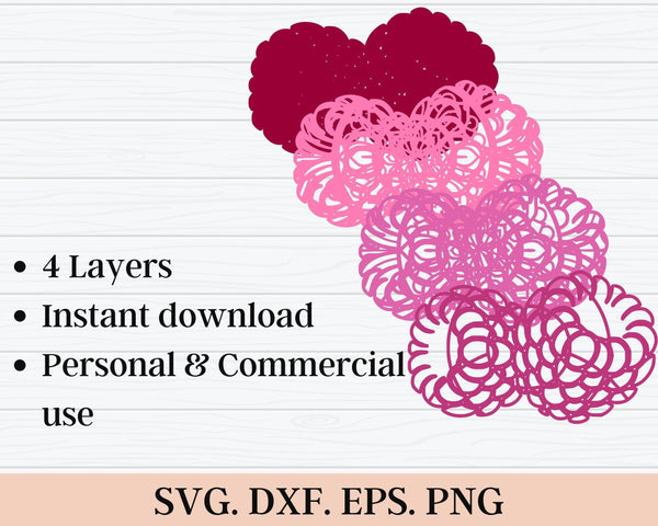 3D Raspberry SVG DXF 4 Layer - Fruit Svg-Rishasart