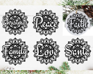 Christmas Ornament SVG Bundle-Rishasart