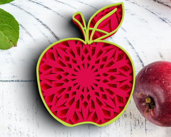 3D Fruit SVG DXF 4 Layer - Pineapple Svg-Rishasart