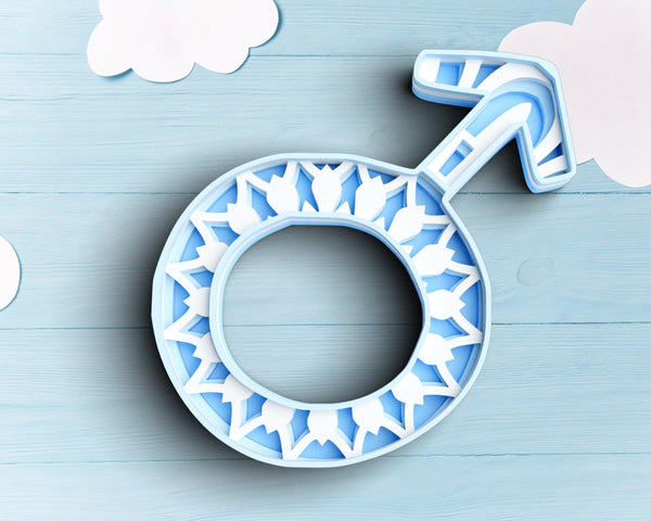 3D Pregnancy SVG DXF 4 Layer - Baby Shower Svg-Rishasart