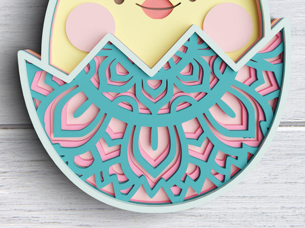 3D Layered Easter Egg  SVG DXF-Rishasart