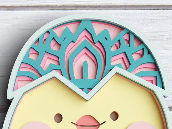 3D Layered Easter Egg  SVG DXF-Rishasart